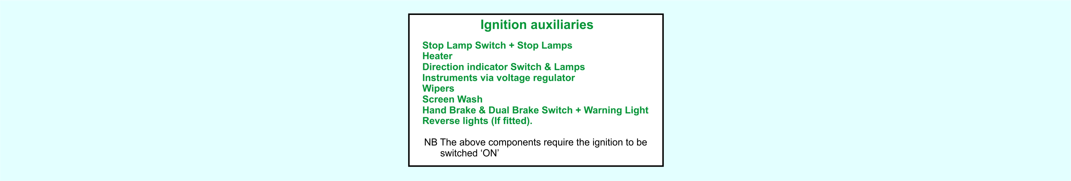 Ignition auxiliaries