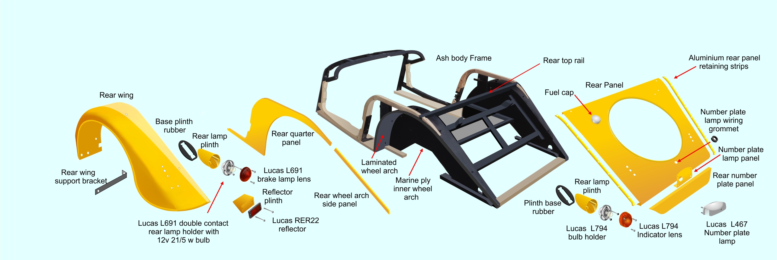 Removing rear wings