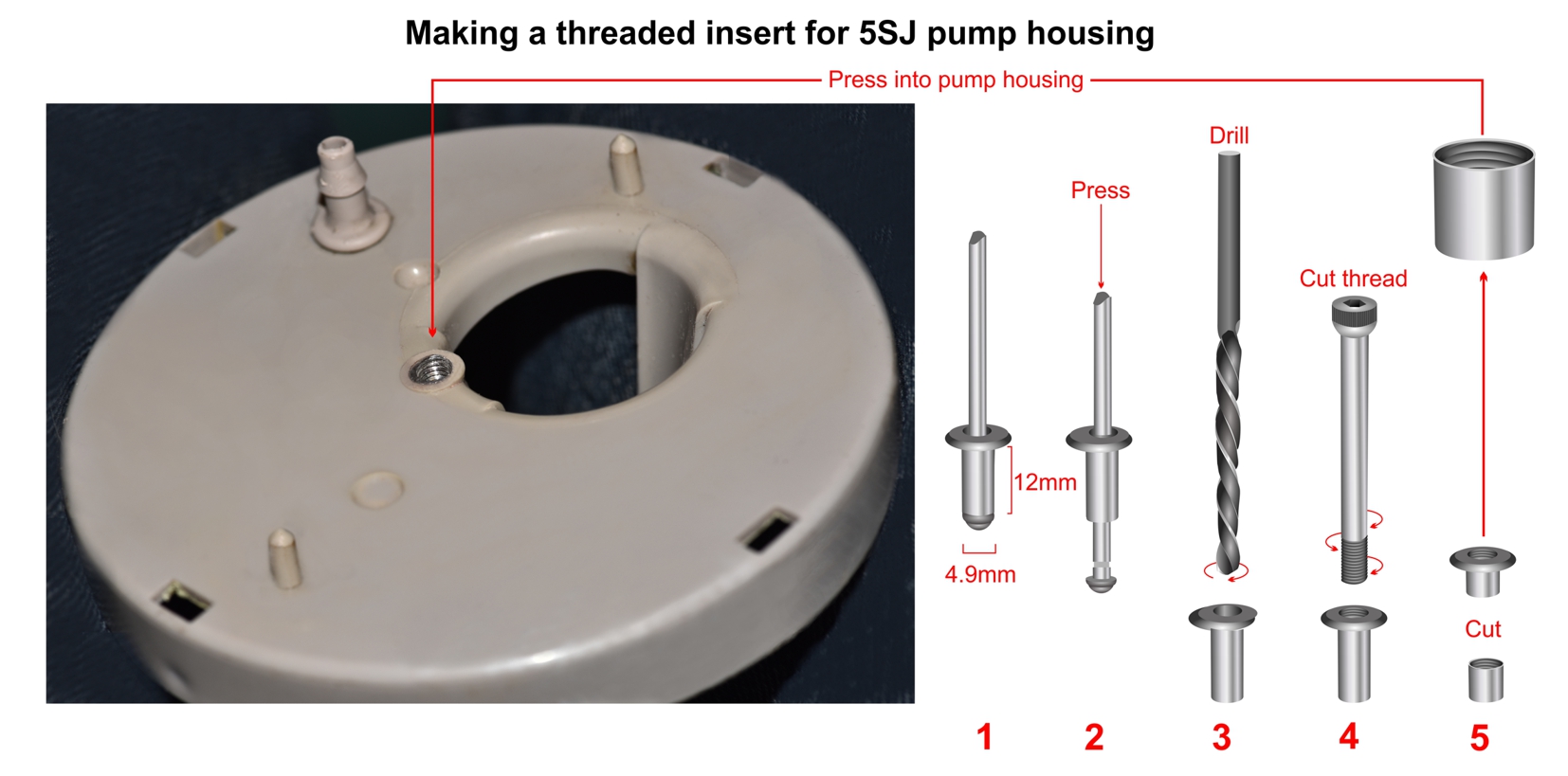 Lucas5SG Wash Wipe Pump housing modification